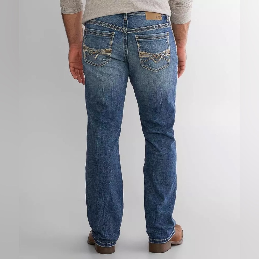 NEW BKE Tyler relaxed straight jeans 36x30